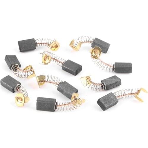 10pcs Power Tool Carbon Brush Electric Hammer Angle Grinder Graphite Brush Replacement Various Size