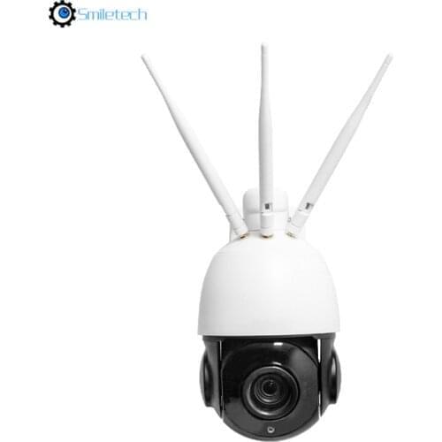 4 inch 20X optical zoom 5MP outdoor 60m IR 4G WIFI PTZ camera Waterproof IP66 128GB TF card slot solar 4G IR speed dome