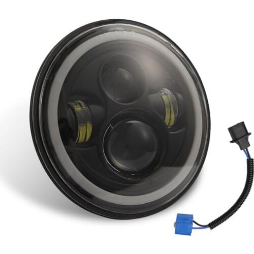 7 Inch Round LED Headlights Halo Angle Eye Turn Signal Light for Jeep Wrangler CJ JK LJ 1997-2019