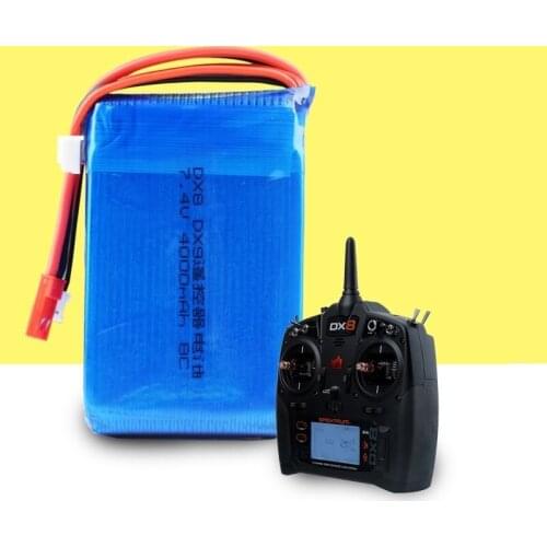 Original Battery for DX9 DX8 DX7 DX6E Remote Controller Transmitter Battery 7.4V 4000mAh Lipo battery for DX9 DX8 DX7 DX6E Drone