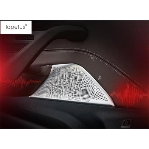Accessories Fit For BMW 5 Series Sedan G30 530I 2017 - 2021 Front Car Door Stereo Speaker Audio Sound Molding Cover Kit Trim
