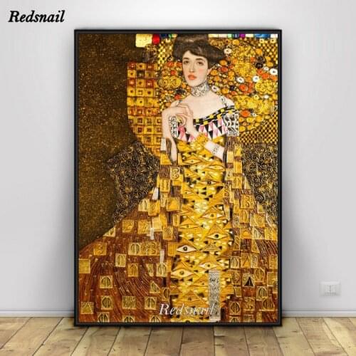 Diamant Embroidery,Gustav Klimt Art,5D,puzzle diy Diamond Painting,cross-stitch full Square/Round Drill Mosaic Wall Art EE1048