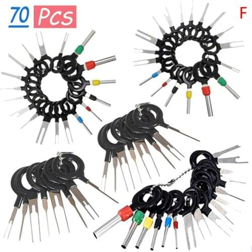 Car Terminal Ejector Kit Removal Tool Wire Plug Connector Extractor Puller Release Pin Electrical Wiring Crimp Connector Pin