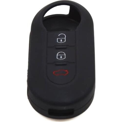 Car Silicone Key Holder Case Cover For Fiat 500 Grande Punto Stilo 500x Panda Bravo Abarth Ducato Flip 3 Button Key Bag