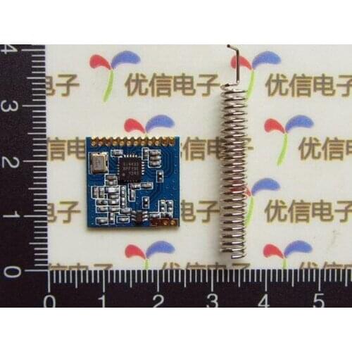 Free Shipping!!! electronic SI4432 ultra-small wireless module / wall king / with spring antenna / 1000 m module sensor