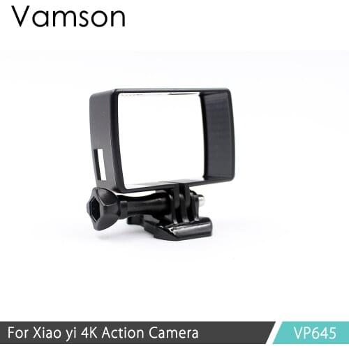 Vamson Housing Side Mount Protect Frame Case for Xiaomi YI 4K Sports Action Camera 2 With Mount Base and Screw VP645