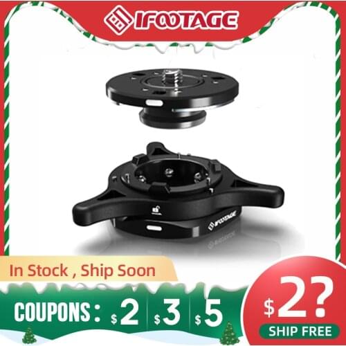 Ifootage SEASTARS Q1 QUICK RELEASE plate Base Plate Tripod Screw Mount for DSLR Camera Camcorder Manfrotto