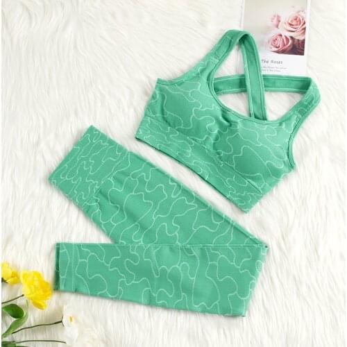 CHRLEISURE Kilou Autumn Two Piece Set Sportswear Seamless Sports Bra 2 Piece Sets Womens Outfits Summer Outfits