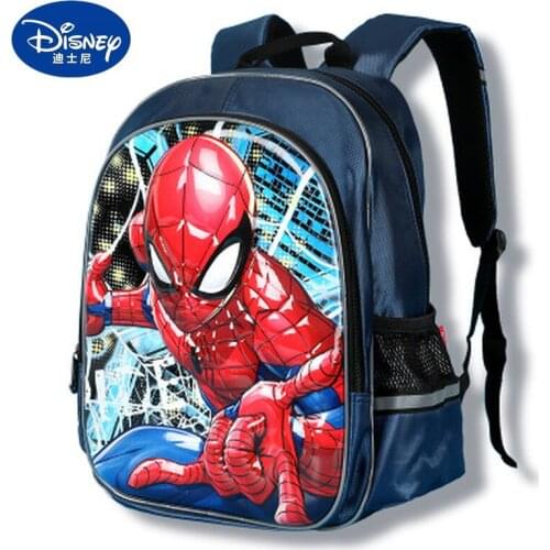 Disney Spiderman Sofia Backpack Boys and Girls Schoolbags Childrens Cartoon Handbags Large Capacity Backpacks 6-10 Years Old