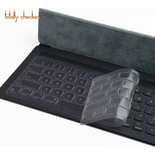 For iPad Pro 12.9'' - Smart Keyboard For ipad pro 2 12.9 inch Silicone keyboard cover protectot Clear TPU Keyboard Cover Skin