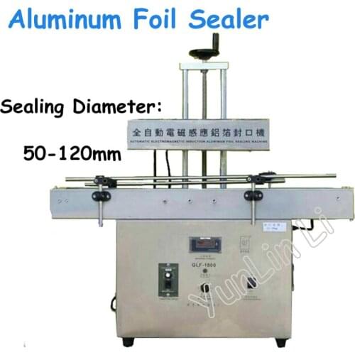 Electromagnetic Foil Sealing Machine Bottle Sealer Large-Caliber Automatic Induction Capping Machine Continuous GLF-1800