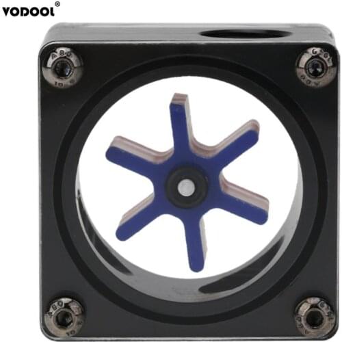 G1/4 Port 3 Impeller POM Acrylic Water Flow Meter Current Meter Indicator Water Cooler for Computer PC Water Cooling System
