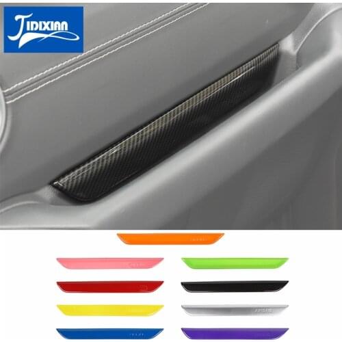 MOPAI Interior Mouldings Car Co-pilot Handle Armrest Decoration Cover Stickers for Jeep Wrangler JL 2018 Up Accessories