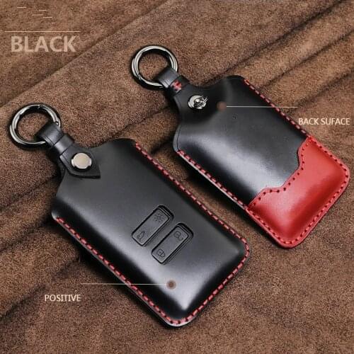 Leather Car Key Cases For Renault Clio Talisman Megane Scenic Kadjar Captur Koleos Smart Remote Fob Shell Cover