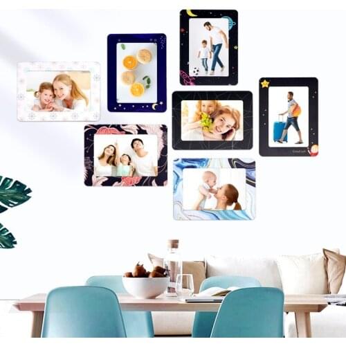 Colorful Magnetic Picture 5 inch 11.8*16cm Frames Fridge Magnets Photo frame Decoration Articles