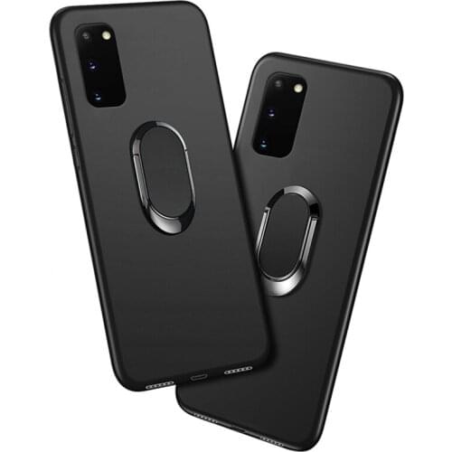 Cover For Samsung S20 5G G981U G981U1 G981F Case Galaxy S20 4G G980F G980B Classic Finger Ring 360 Degree Rotation Soft Silicon
