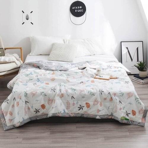 Summer quilt machine washable air conditioning quilt home textile printing thin quilt soft blanket