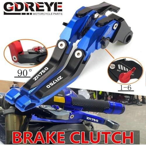 ZR750 Motorcycle Extendable Folding Adjustable CNC 5D Handle Brake Clutch Levers For KAWASAKI ZR750 ZEPHYR ZR 750 1991 1992 1993