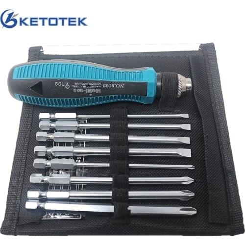 9 in 1 Screwdriver Set Phillips Slotted Bits Multitool Repair Tool With Magnetic Screw Driver Hand Tools For Home Appliance