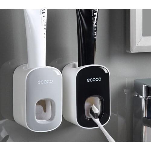 Wall Mount Automatic Toothpaste Dispenser Bathroom Accessories Set Toothpaste Squeezer Dispenser Bathroom Toothbrush Holder Tool