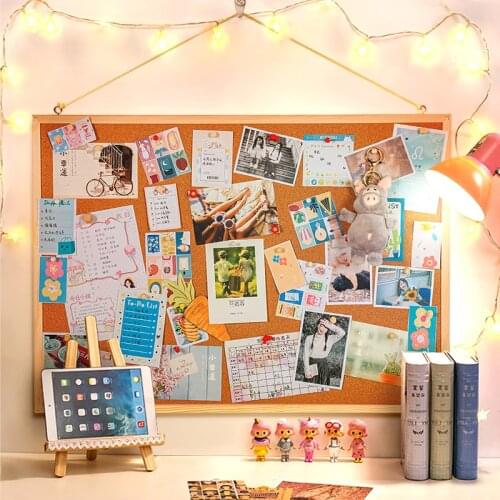 Aesthetic Photo Wall Background Board Pictures Display Creative Wooden Photo Wall Bedroom Pegatinas De Pared Home Decor DG50ZP