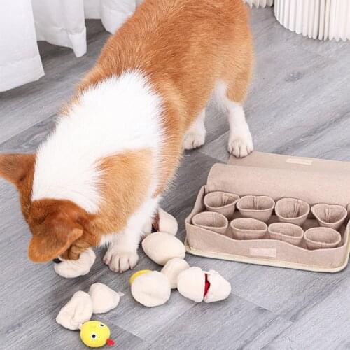 2021NEW Dog Toys Snuffle Mat Dog Squeaky Puzzle Hide Seek Food Foraging Training Slow Feeder Toys Stress Release Pet Supplies