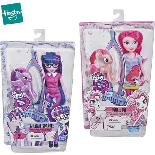 Original My Little Pony Dolls for Girls Pinkie Doll Pie Action Figure Set Equestria Girls for Baby Kids Birthday Gift Bonecas