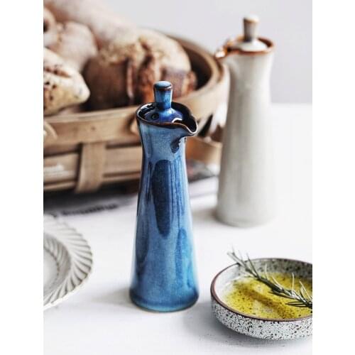 Retro Wind Kiln Into Ceramic Seasoning Bottle Pot Household Kitchen Soy Sauce Bottle Vinegar Pot Salt Shaker Pepper Pot Bottle