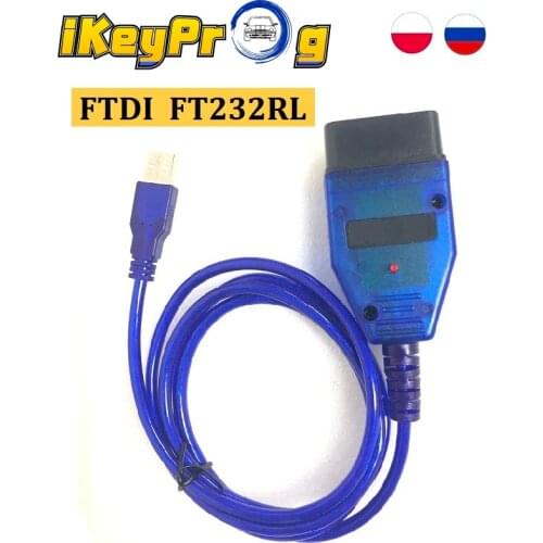 VAG COM KKL 409.1 FTDI FT232RL VAG COM Scanner Interface OBD2 USB Diagnostic Cable VAG-COM 409.1 kkl