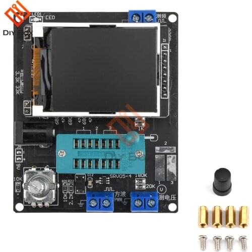 Mega328 Full Assembled Transistor Tester LCR Diode Capacitance Meter PWM wave Frequency Signal Generator English Russian