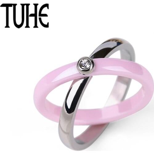 TUHE Women's Silver Rings