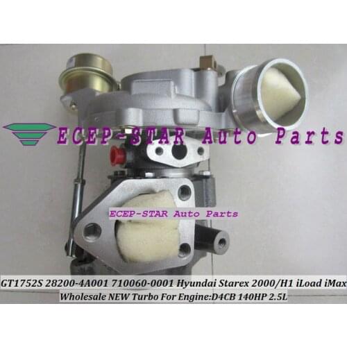 Turbo GT1752S 710060-0001 710060-5001S 28200-4A001 710060 Turbocharger For HYUNDAI Starex CRDI H-1 Van iLoad iMax H1 D4CB 2.5L