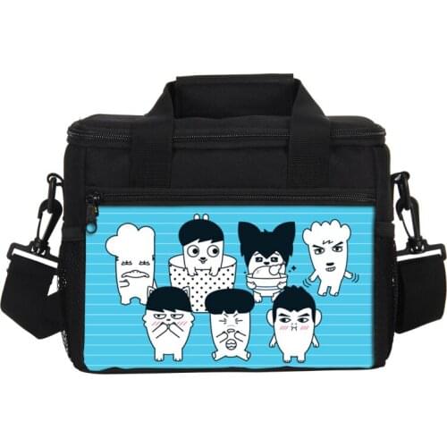 VEEVANV Women Thermo Lunch Bags Fashion Cartoon B Food Picnic Handbags Children Insulated Thermal Storage Cooler Box Portable