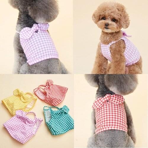 Small Dog Costume Summer Cat Yorkshire Yorkie Skirt Puppy Dog Clothes Chihuahua Pomeranian Poodle Bichon Schnauzer Clothing Vest