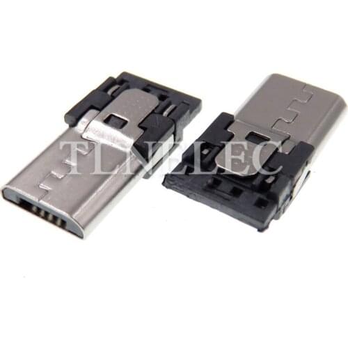10Pcs Mini USB Connector Micro Male Socket Receptecle 5-pin Port Tail Plug Terminal DIY SMD Surface-Mount