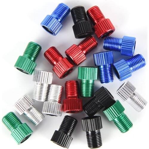 4pcs Presta to Shrader Valve Adapter Bicycle Road Bike Tire Valve Adapters Tube Tool Converters Cycling Bicycle Accessories