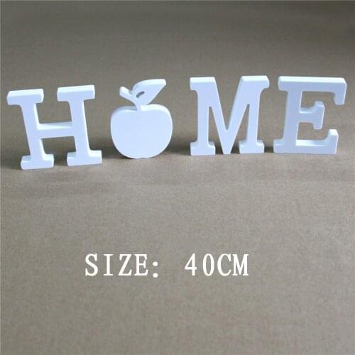 Artificial wood Wooden letters 40cm Butterfly crown heart ring Numbers for Home wedding decorations Gifts & Childs name