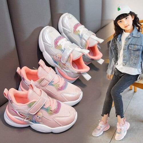 Childrens Sports Shoes Girls Mesh Breathable Running Shoes Girls' Soft Soled Antiskid Sports Shoes Toddler Boy Shoes Off White