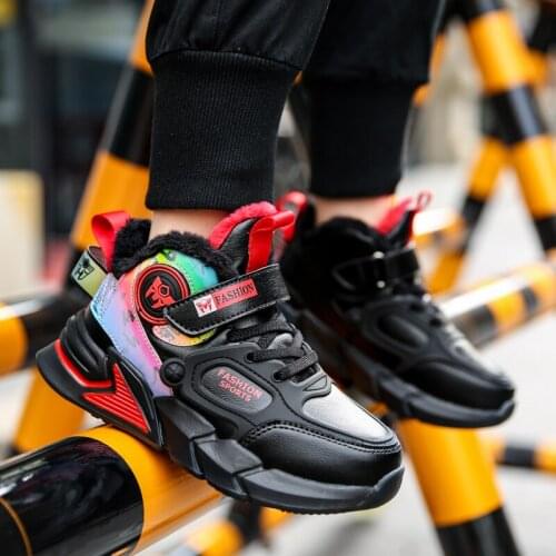 2021 Winter Kids Shoes For Boys Sneakers Boy Sport Shoes Child Leisure Tenis Infantil Casual Warm Running Kids Basketball Shoes