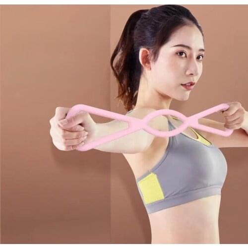 Fitness Equipment 8 Rally TPR Resistance Bands Beautiful Back Open Shoulders Chest Expansion Yoga Pilates Elastic Band Workout