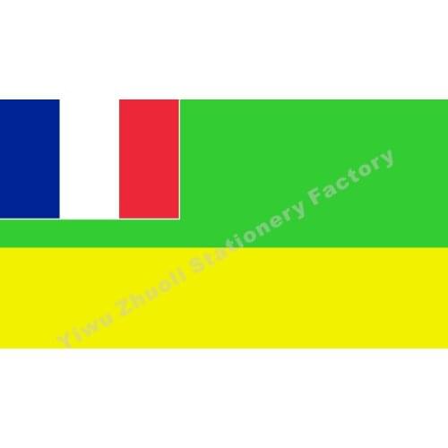 France French Congo 1959 proposal Flag 150X90cm (3x5FT) 120g 100D Polyester Double Stitched High Quality Banner Free Shipping