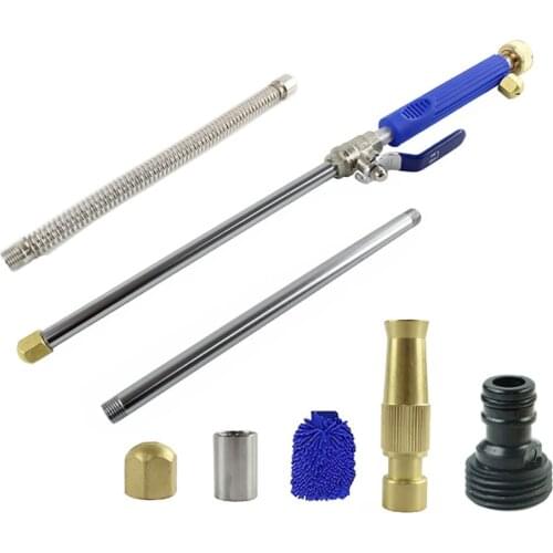 Cleaning Tool Water Gun Watering Spray Car Washer Set Hot Detachable Blue Adjustable 304 Stainless Steel Umbrella High Pressure