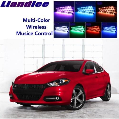 LiandLee Car Glow Interior Floor Decorative Seats Accent Ambient Neon light For Dodge Dart 2012~2015