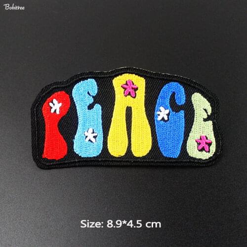 Hot ironing Patch Size: 8.9*4.5 cm DIY Amazing Badges stripe on for Clothing Jacket Jeans Embroidered Applique Stickers