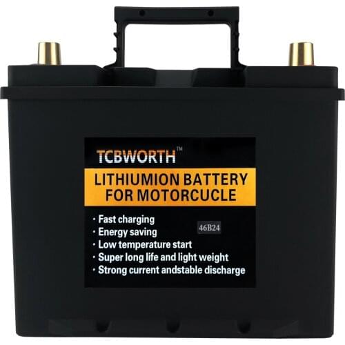46B24L/46B24R 12.8V 25Ah CCA720 LifePO4 Lithium Iron Phosphate Battery For Car Engine Starter Ignition With Balanced Bms Starter