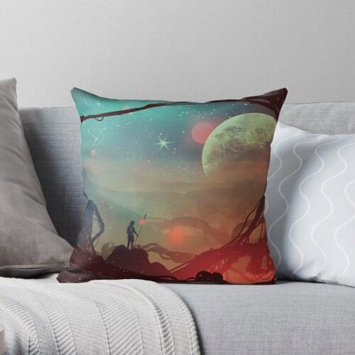 Moonlight in 1986 Throw Pillow Cushion Cover Polyester throw pillows case on sofa home living room car seat decor 45x45cm