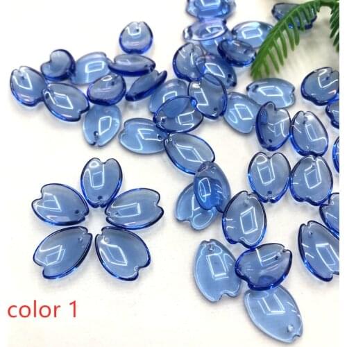 Fashion DIY crystal glass loose beads mix color diy hair jewelry accessories 12*16mm 20 pieces