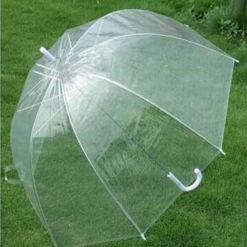 Fashion Transparent Clear Bubble Dome Shape Umbrella Outdoor Windproof Umbrellas Princess Weeding Decoration