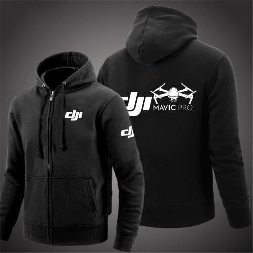 Mens Dji Mavic Pilot Logo Autumn Custom Long Sleeve 2021 Zipper Leisure New Hoodies Comfortable Printed Coats Zip Up Jackets
