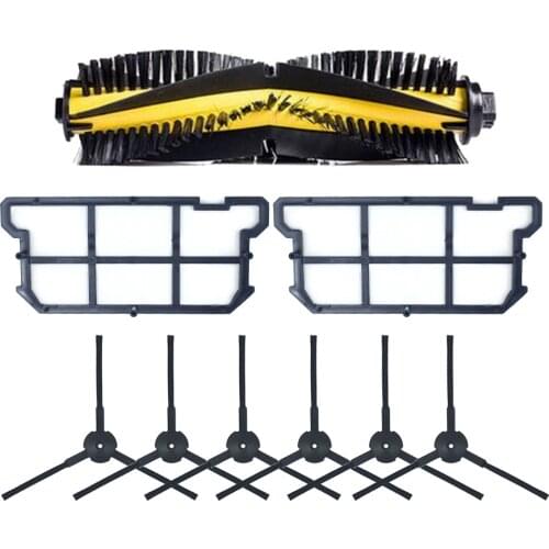 Chuwi ilife v7 v7s v7s pro V7s plus Robotic Vacuum Cleaner parts kit main brush+side brush+dust hepa filter accessories